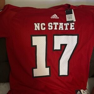 Adidas Red NC State Jersey